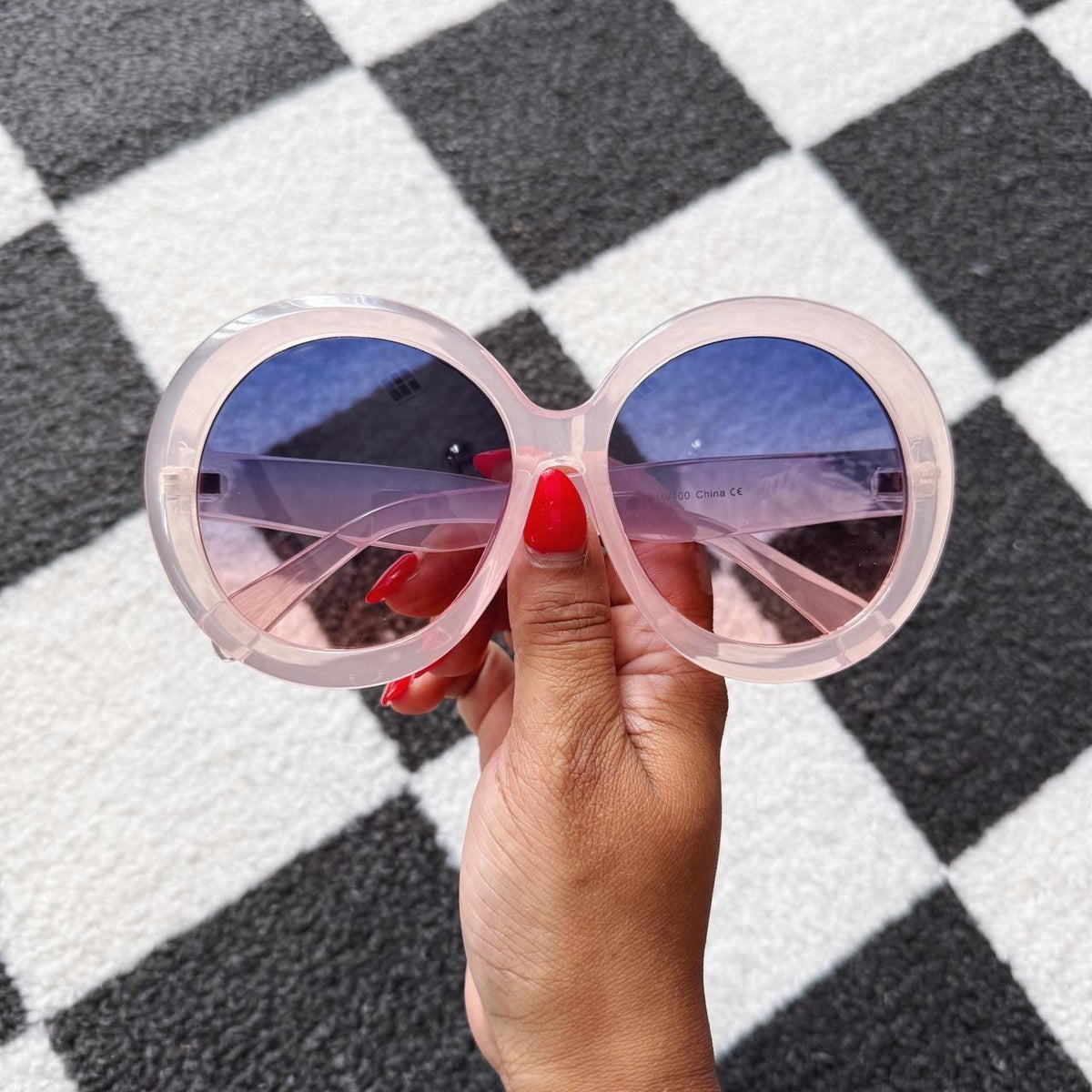 Vintage Style Oversized Round Sunglasses