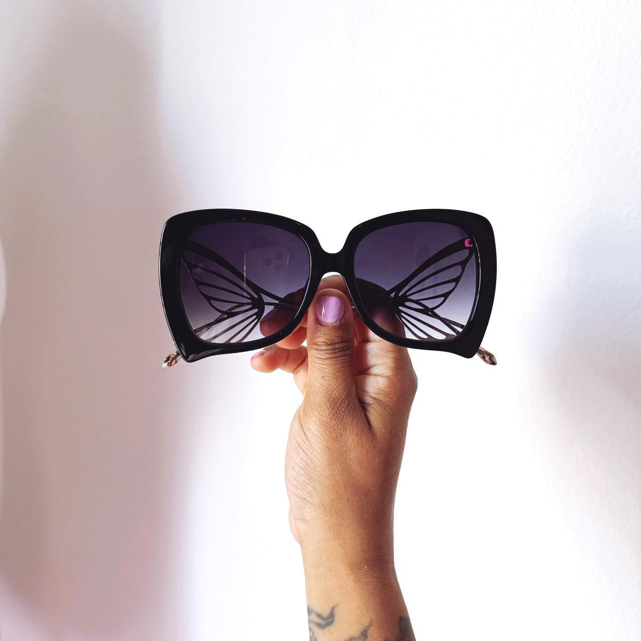 Vintage Style Oversized Boho Butterfly Sunglasses