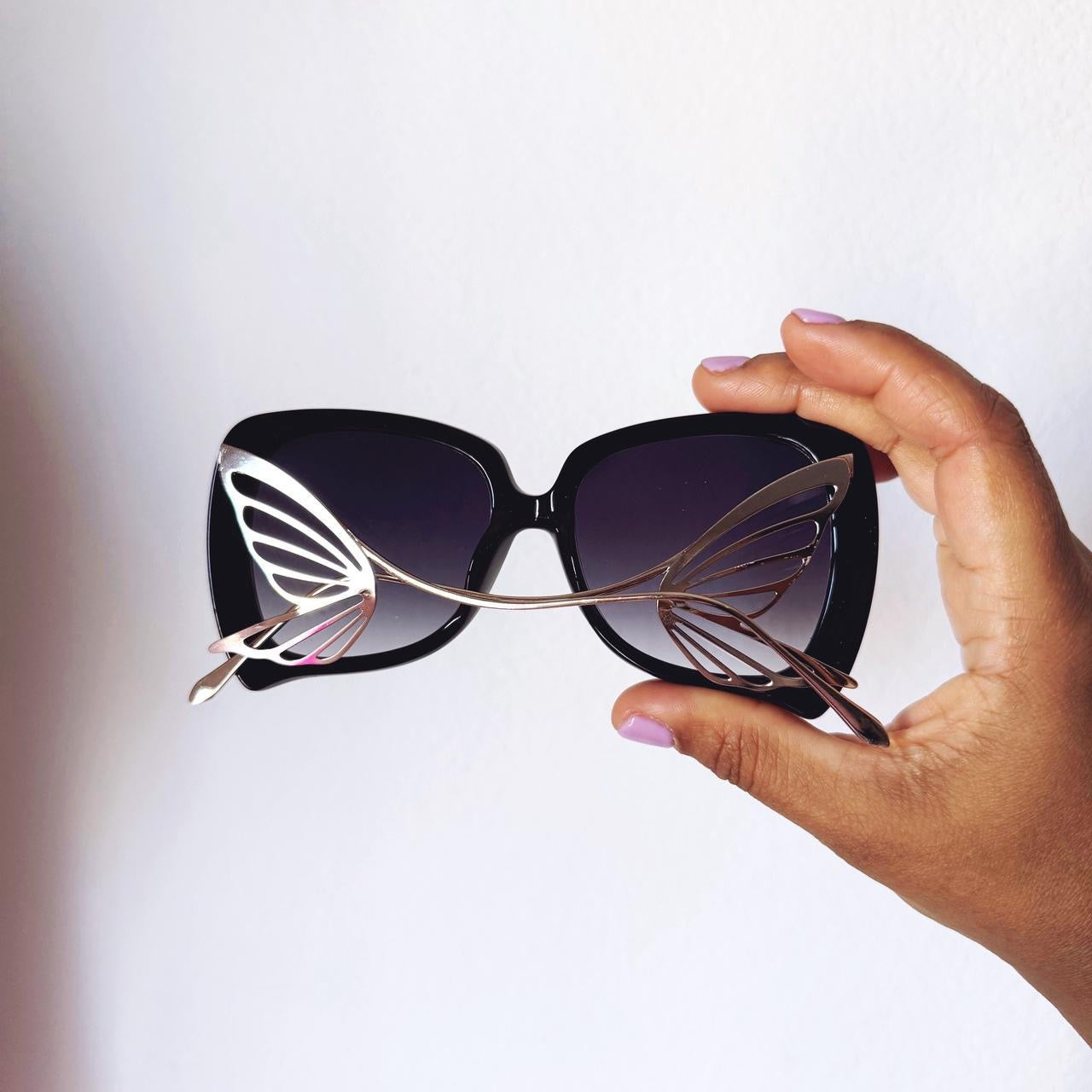 Vintage Style Oversized Boho Butterfly Sunglasses