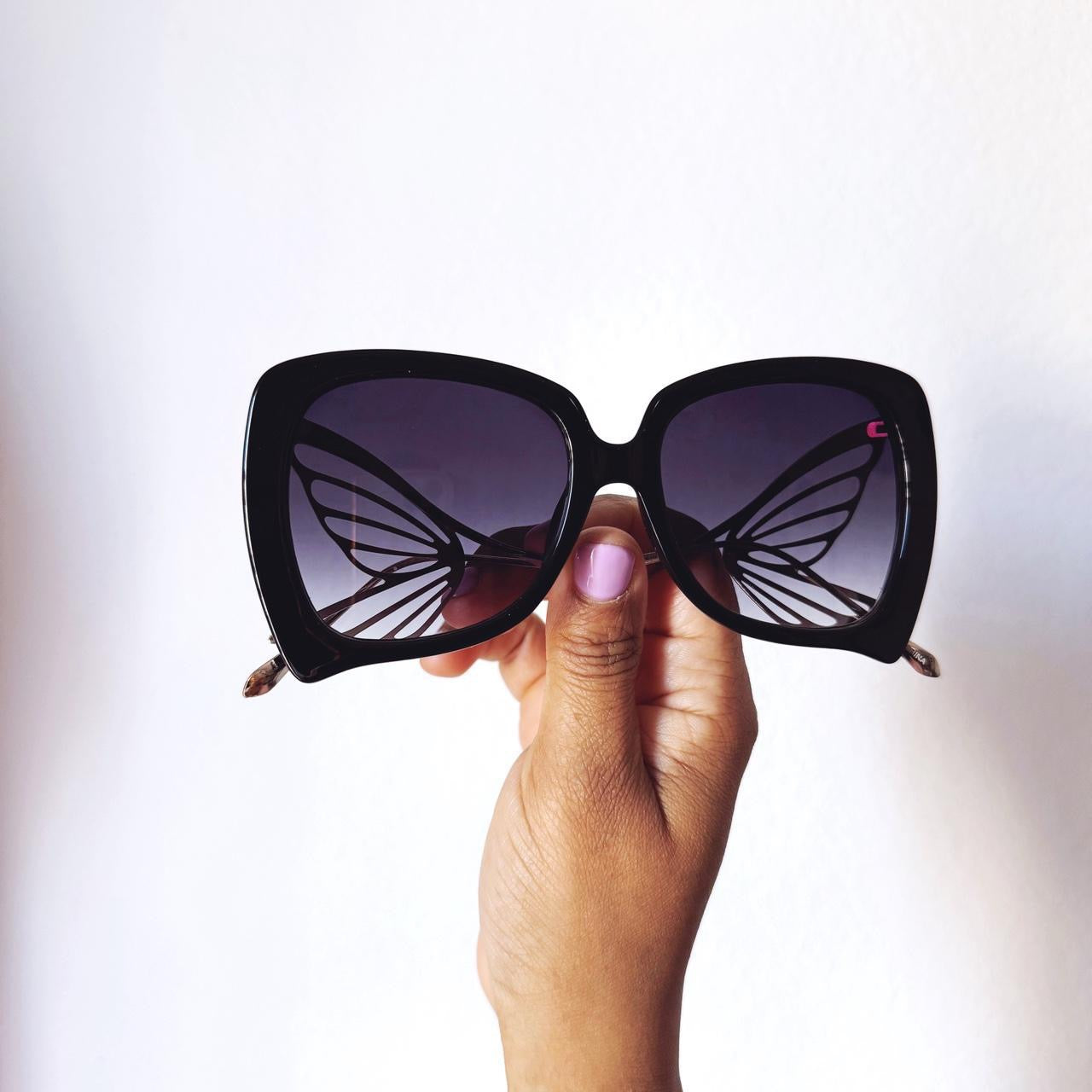 Vintage Style Oversized Boho Butterfly Sunglasses