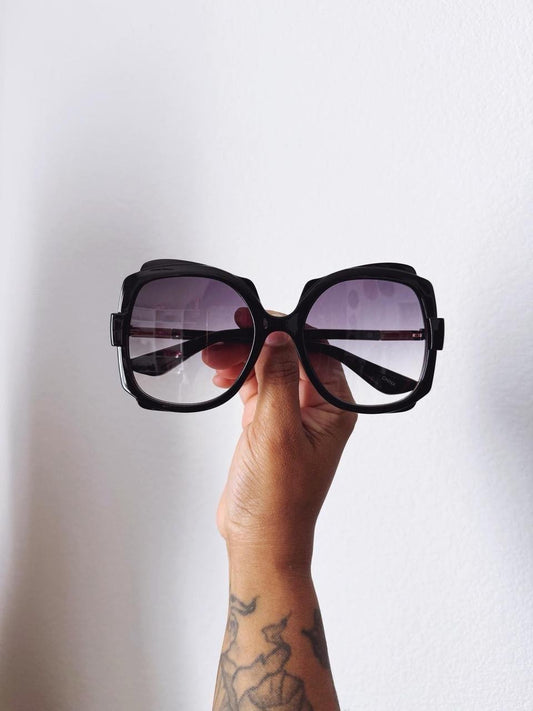 Vintage Style Oversized Round Sunglasses