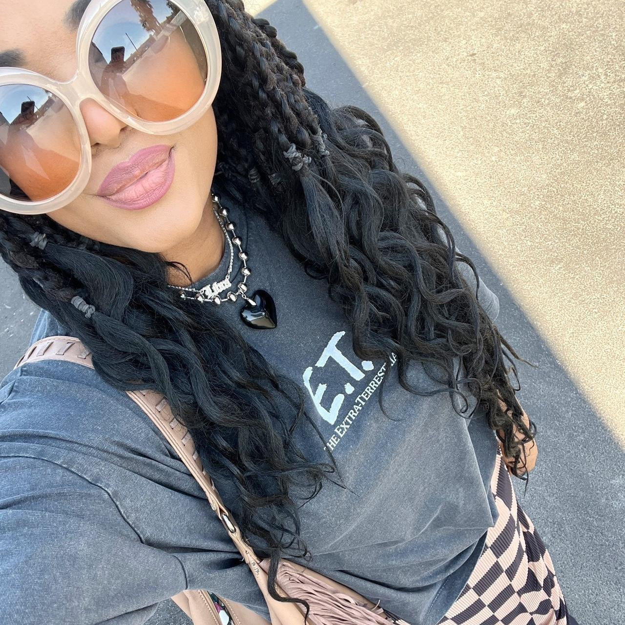 Vintage Style Oversized Sunglasses - tan